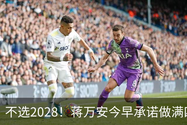 不选2028！蒋万安今早承诺做满四年任期